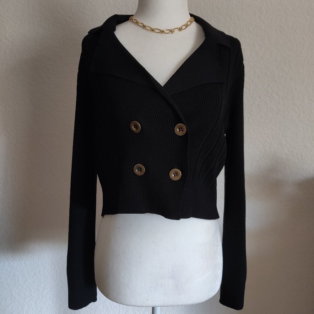 Women's Collared Button Jacket/Top